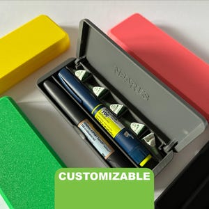 Insuline Houder 2 Pennen 5 Naalden | Dubbele Type 1 Diabetes Organizer Magneetsluiting