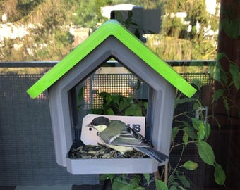 Modern Window Bird Feeder | Easy Install Sleek design Window Decor 3D-Print