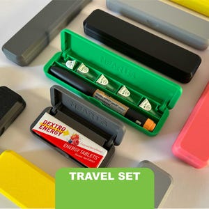 Trousse de voyage pour diabétiques | Étui pour stylo à insuline et étui pour comprimés Dextro Energy - Cadeau pour diabétiques de type 1