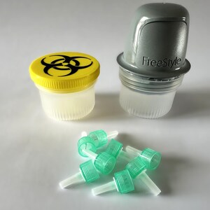 FreeStyle Libre Nadelbehälter | 2er-Pack zur Wiederverwendung von Sensorverpackungen 3D-Gedruck Spritzenbox