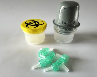 FreeStyle Libre Needle Case | 2-Pack Upcycled type 1 diabetes accessory 3D-Printed