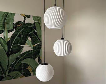 Pendant Light White 20cm | Mix & match Minimal Design E27 fixture 3D Print