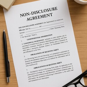 Non-Disclosure Agreement (NDA) Template – Editable Confidentiality Contract PDF and Word – Legal Template for Freelancers & Businesses