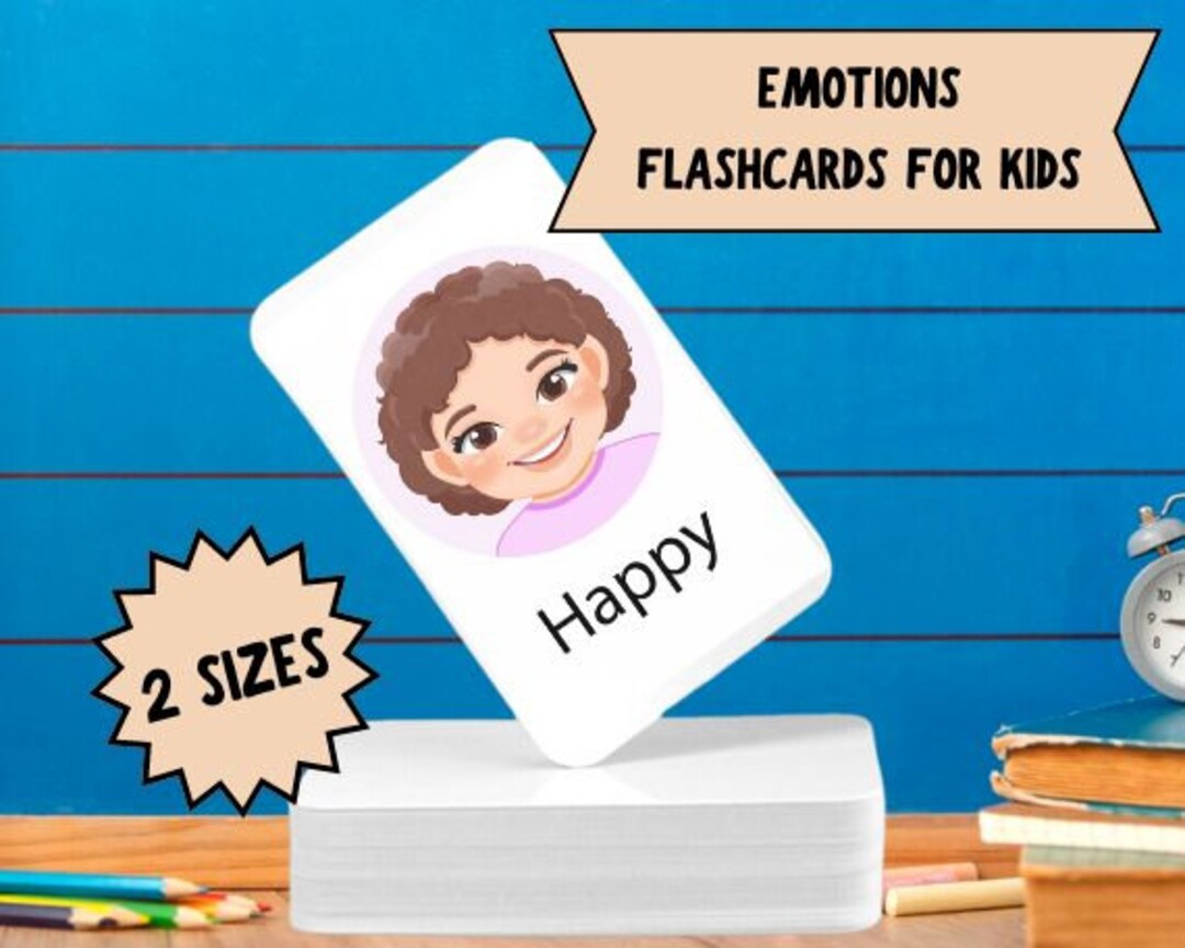 Emotions Printable Flashcards for Kids | Preschool Learning Montessori ...
