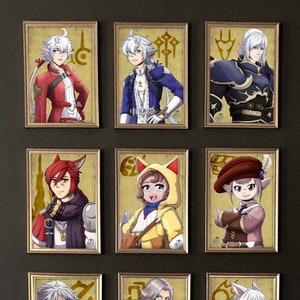 FFXIV Scions Postcard Sized Prints