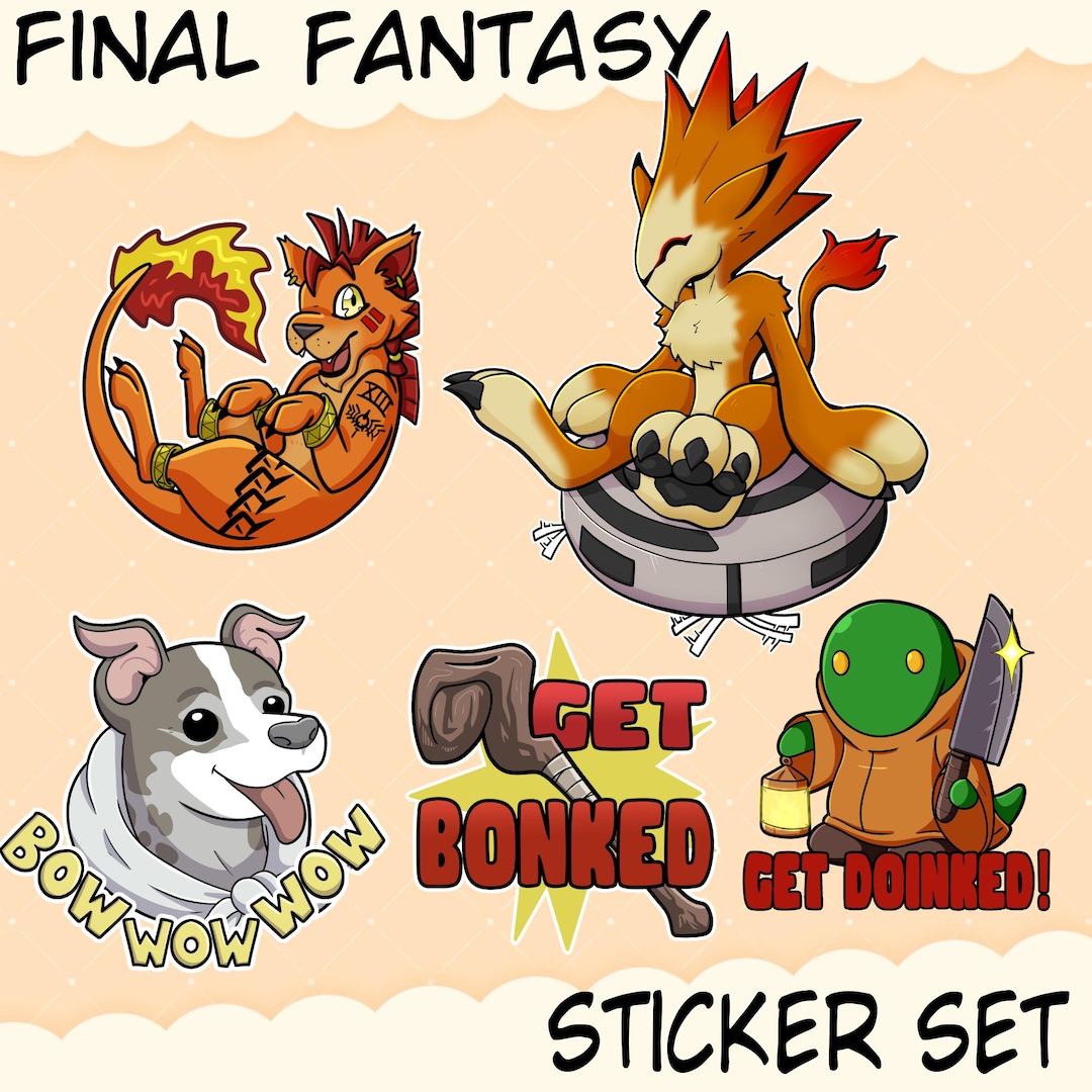 Final Fantasy Themed Sticker Set - Etsy