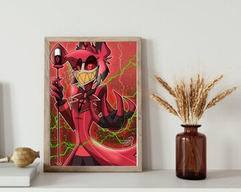 Alastor Hazbin Hotel Print (A5/A4) - Etsy
