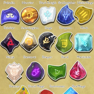 FFXIV ジョブストーンステッカー