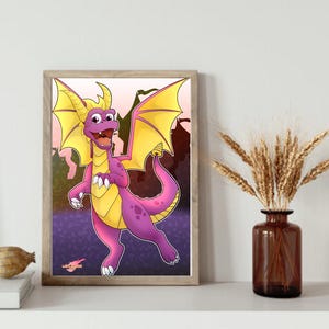 Spyro the Dragon A4 Print
