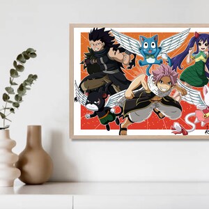 Dragons of Fairy Tail A4 Print