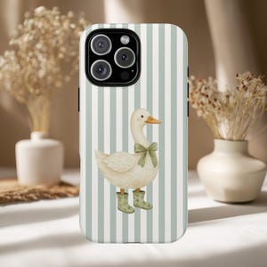 Cottagecore Goose Phone Case: Duck Design, Farmhouse Style