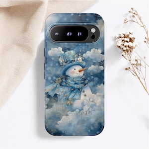 Snowman Winter Phone Case: Festive Holiday Cover for iPhone, Samsung, Pixel