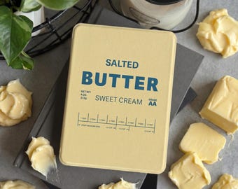 Salted Butter Cover fits Kindle (6", 6.8", 7") | Unsalted Butter Yellow Shell for Paperwhite 12 Custom Case with Hand Strap & Magnetic Back