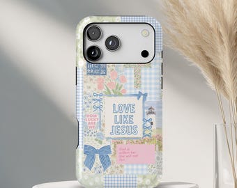 Christian Phone Case, Floral coquette lace |  MagSafe Wireless