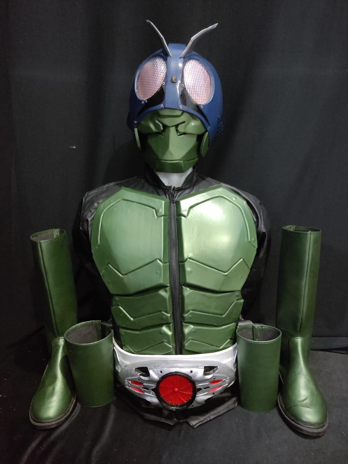 未完成品】仮面ライダー1号コスプレ用小道具EVA素材ハンドメイド