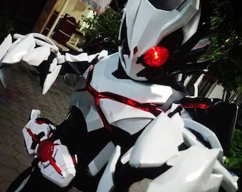 仮面ライダーアーク01　特撮仕様コスプレ衣装一体式　複眼発光モデル 仮面ライダーアーク01 特撮仕様コスプレ衣装一体式 複眼発光モデル
