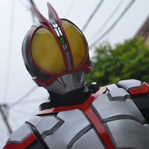 Kamen Rider Faiz Tokusatsu Wearable Cosplay Costume Suit Commision Order