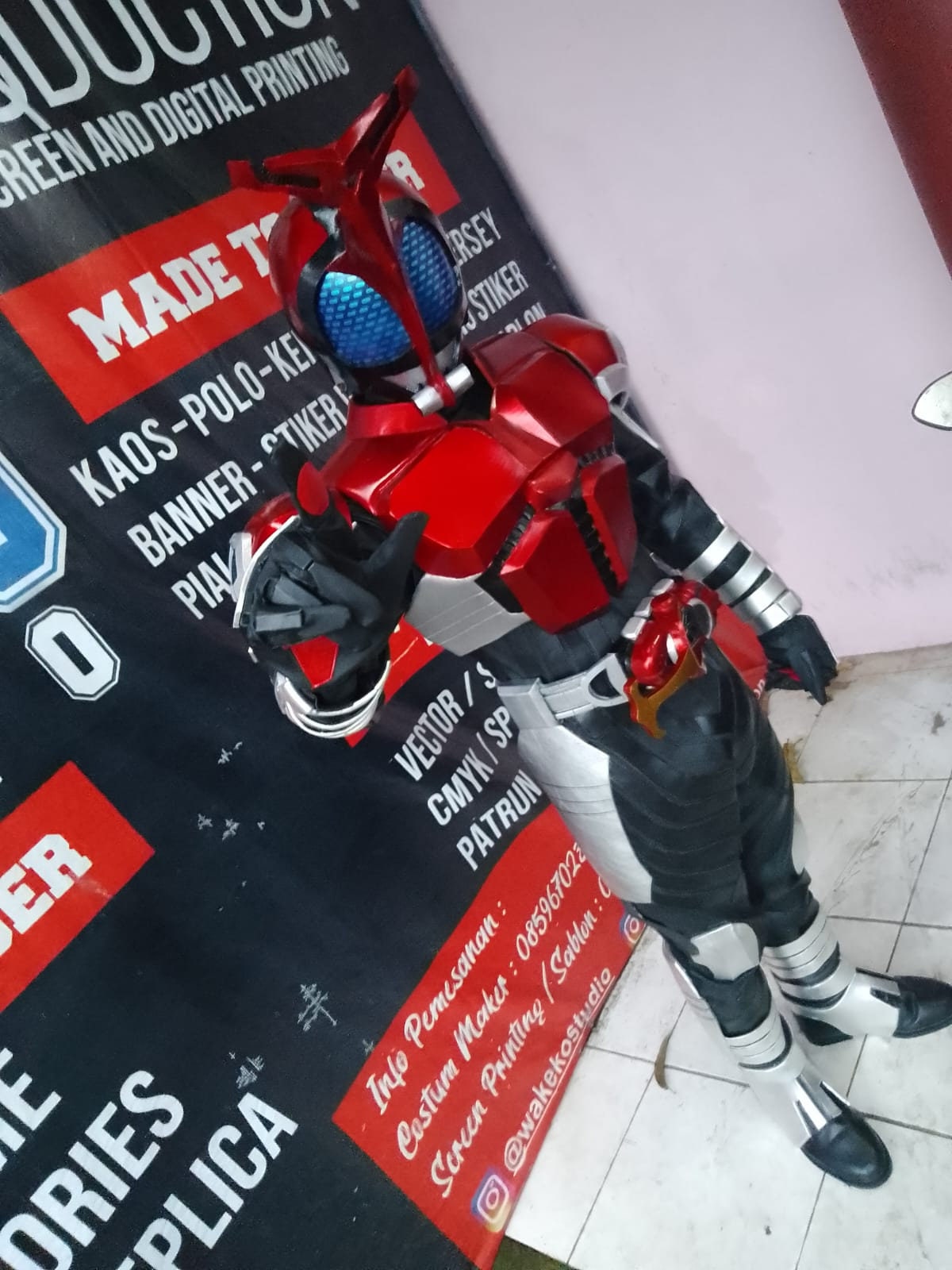 仮面ライダーカブト特撮スーツ着用可能コスプレ衣装委託注文