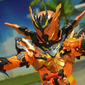 Kamen Rider Cross-z Kamen Rider Build Magma Tokusatsu Suit Wearable Cosplay Costume Commision Order