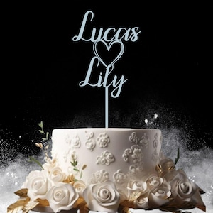Individueller Holz Cake Topper Personalisierter alles Gute zum Geburtstag Tortendeko, Partydeko für Geburtstage, individuelles Alter und Namensdekoration