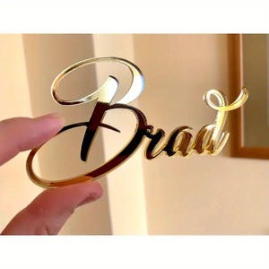 Cake Topper personalisiert Alter Alter Charme charm alles Gute zum Geburtstag 3" Kuchen Charme Name & Alter
