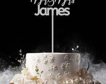 Personalized Wooden Cake Topper, Custom Birthday Party Decor