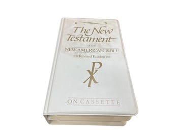 The New Testament vtg New American Bibel Reved Edition Auf Kassette SKU 10-457