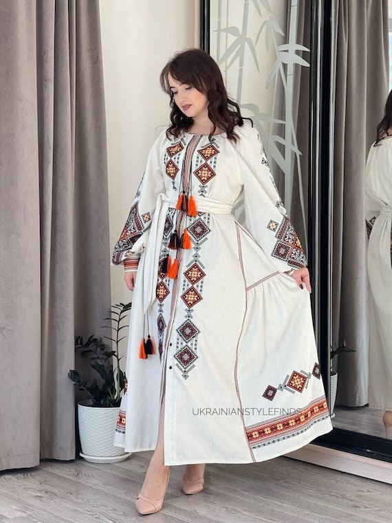 white cotton dress with blue embroidery Rails | Fawn Dress - White Blue Embroidery | Premium Cotton | Size L