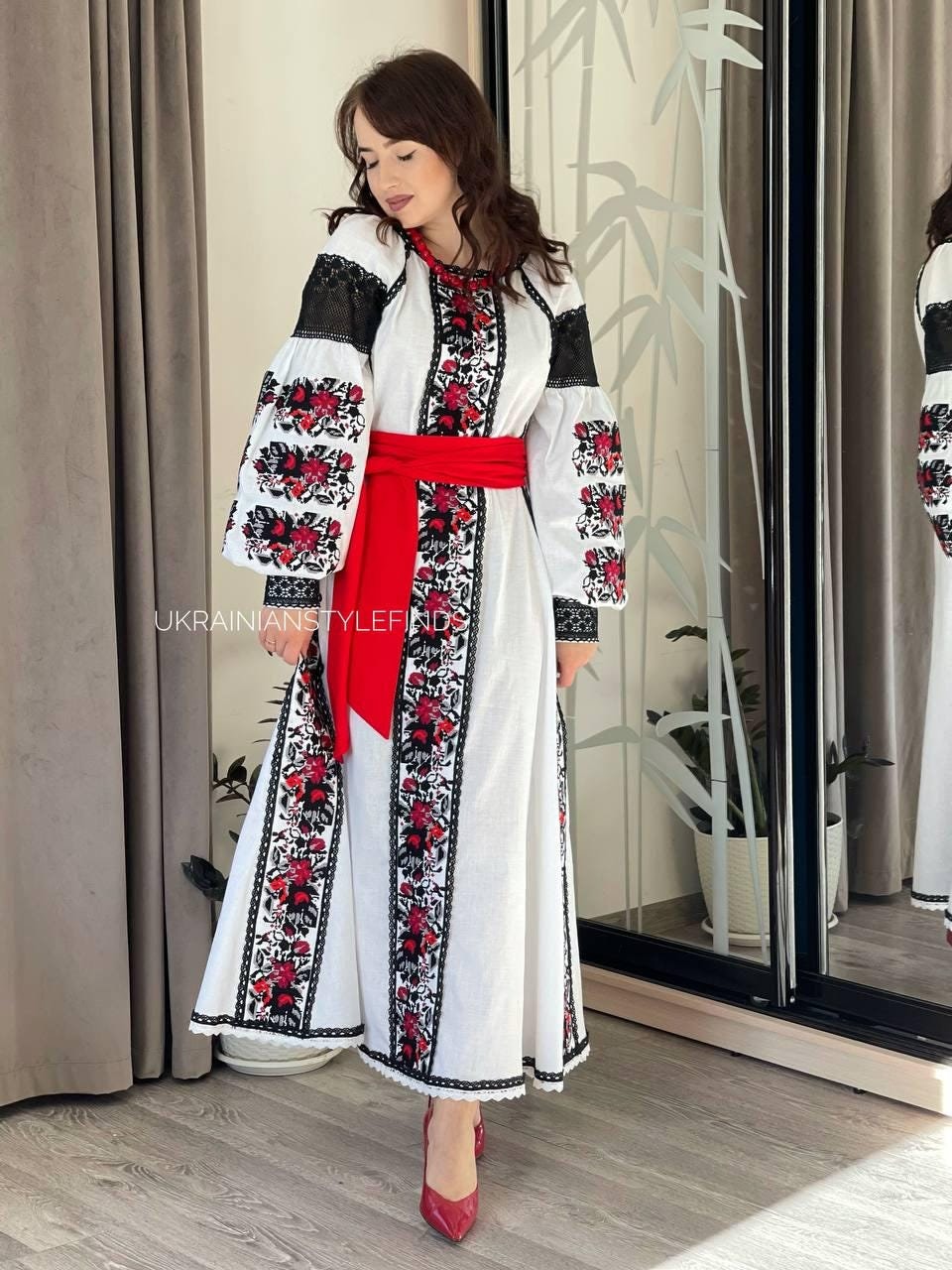 Folk Maxi Dress - Etsy