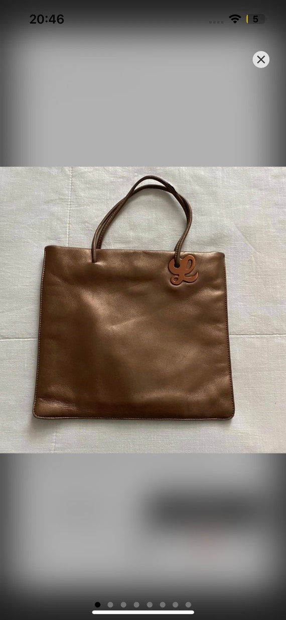 Loewe Golden Bronze Leather Bag