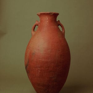 Antique Turkish Terracotta Jar – Field-Fired Olive Storage, Heritage Pottery