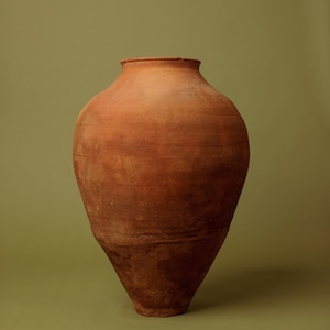 Antique Terracotta Amphora – Turkish Pottery Vase, Coastal Clay ceramic Pot.