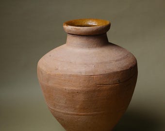 Vintage Terrakotta Vase: Rustikale Keramik, Bauernhaus Herzstück