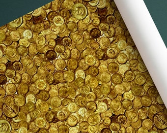 Geschenkpapier für Goldmünzen – individuelles Geschenkpapier – Geschenkpapier für Goldmünzen