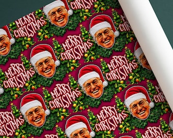 Larry David Geschenkpapier – Weihnachts-Geschenkpapier – Larry David Weihnachtsgeschenkpapier