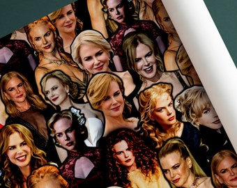 Nicole Kidman Geschenkpapier – individuelles Geschenkpapier – Nicole Kidman Geschenkpapier