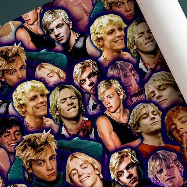 Ross Lynch Wrapping Paper- Custom Wrapping Paper- Ross Lynch Gift Wrap