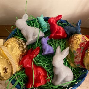 PREMIUM Easter Bunny Ornament | 3D Printed Spring Home Decor | Made in USA