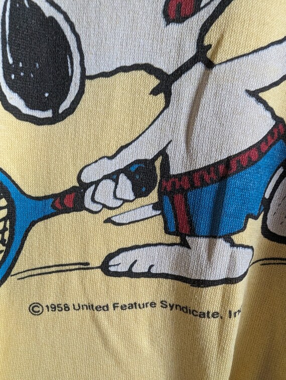 Vintage late 70s early 80s Snoopy & Woodstock swe… - image 5