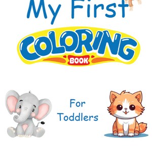 Coloring Book for Toddlers - Etsy