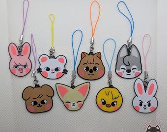 Amuleto para teléfono Skzoo / Llavero de Stray Kids / Impresión 3D / Amuleto Kawaii Kpop / Accesorio Kpop / Merchandising de SKZ