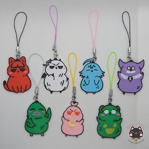 Phone Charm Marimashita Iruma-kun, 3d design, 3d printing, PLA, cute manga merch, Welcome to Demon School Iruma-kun keychain, kawaii charms