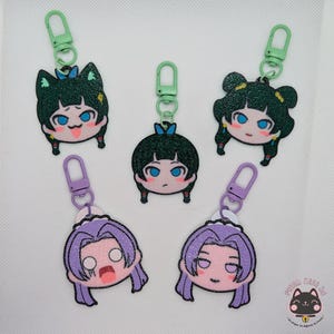 The Apothecary Diaries Chibi Keychain | Maomao, Jinshi | Anime Merch | Kawaii Charm | Manga Gift | 3d printing