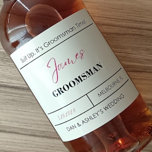 Groomsman Whiskey Label - Groomsman Proposal Label - Groomsman Gift - Best Man Gift - Best Man Proposal - Custom Personalized Wedding Gifts