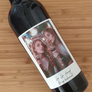 Etiqueta de vino personalizada - Vino para propuesta de dama de honor - Botella de champán - Dama de honor personalizada - Propuesta - Regalo de aniversario para pareja - Boda