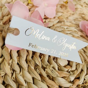 Custom Wedding Favor Tags | Personalized Thank You Tags | Gift Tags for Wedding, Bridal Shower, Birthday Party Favors