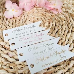 Custom Wedding Favor Tags | Personalized Thank You Tags | Gift Tags for Wedding, Bridal Shower, Birthday Party Favors
