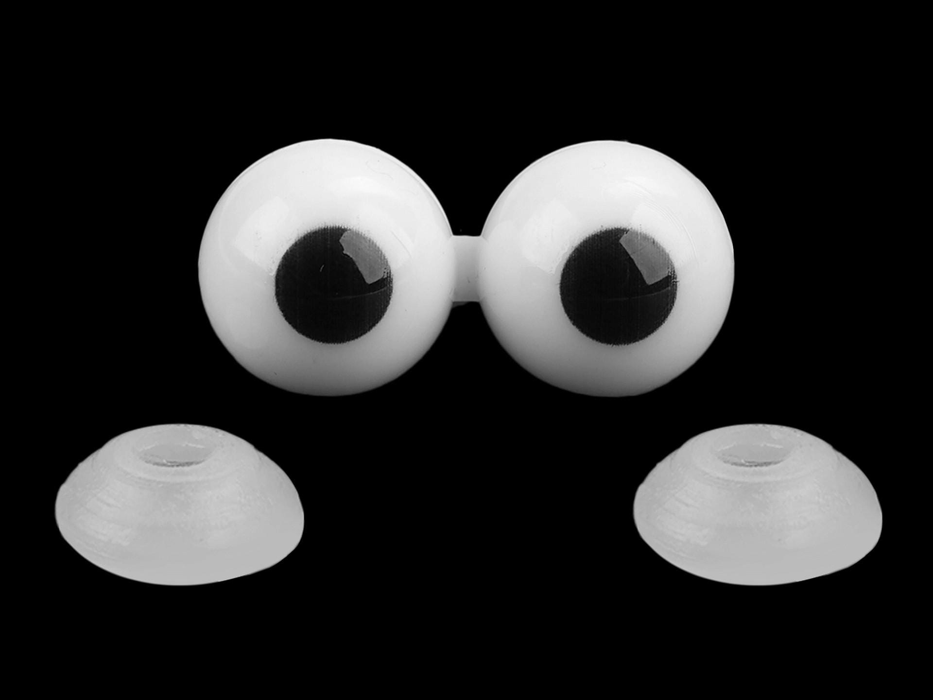 3D Plastic Eyes 16 X 33 Mm With Safety Lock – Safety Eyes for