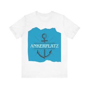 Maritim Love Unisex Tee, Anchor Design, Nautical Shirt, Beach Lover Gift, Boat Captain Shirt, Ocean Theme Top