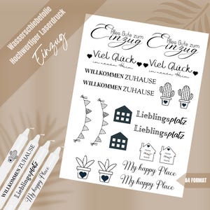 Waterslide film INLET | Candle tattoos DIN A4 | Tattoo film for DIY candles | Design and decorate your own candles